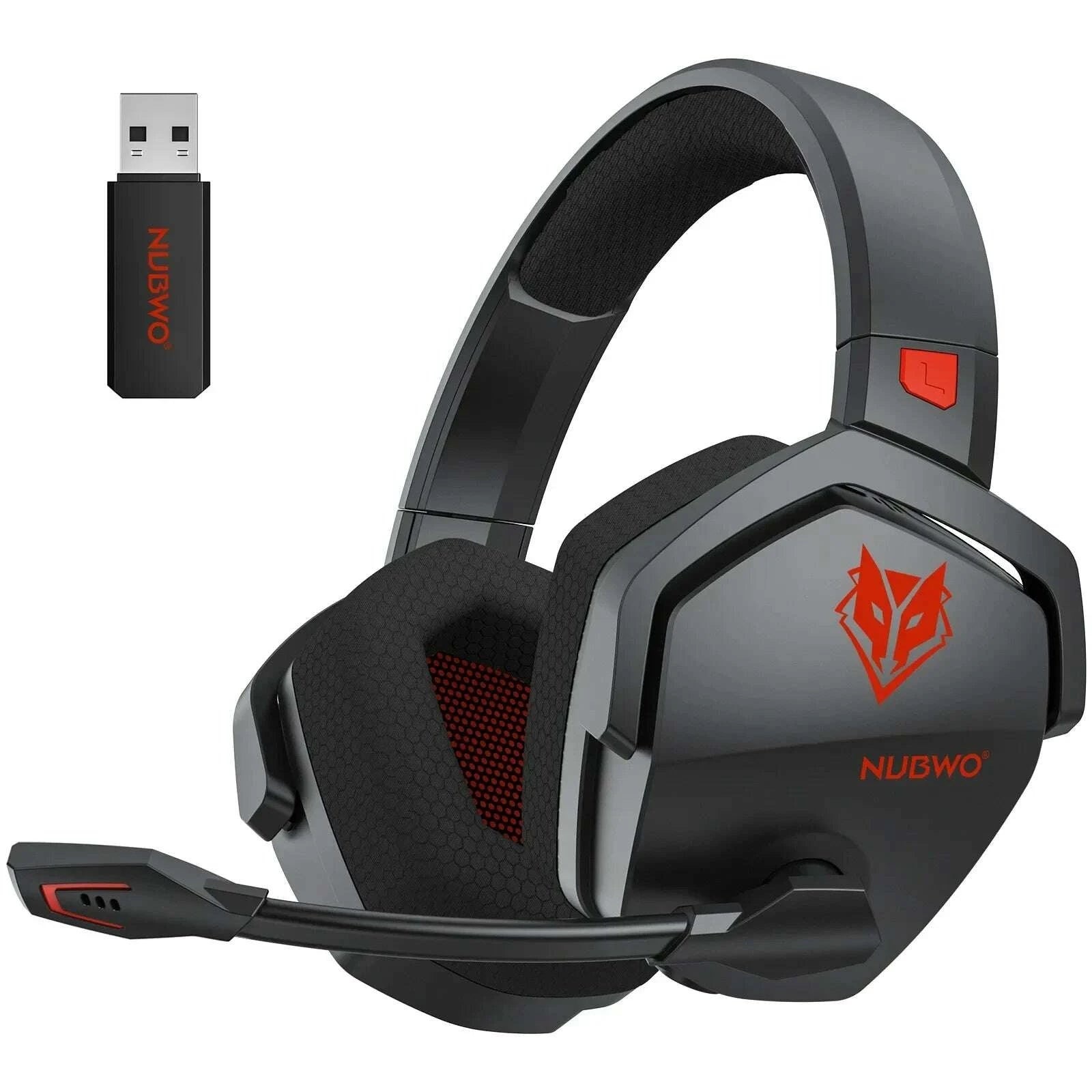 KIMLUD, NUBWO G06 Dual Wireless Gaming Headset with Microphone for PS5, PS4, PC, Mobile, Switch 2.4GHz Wireless Bluetooth Headphone, KIMLUD Womens Clothes