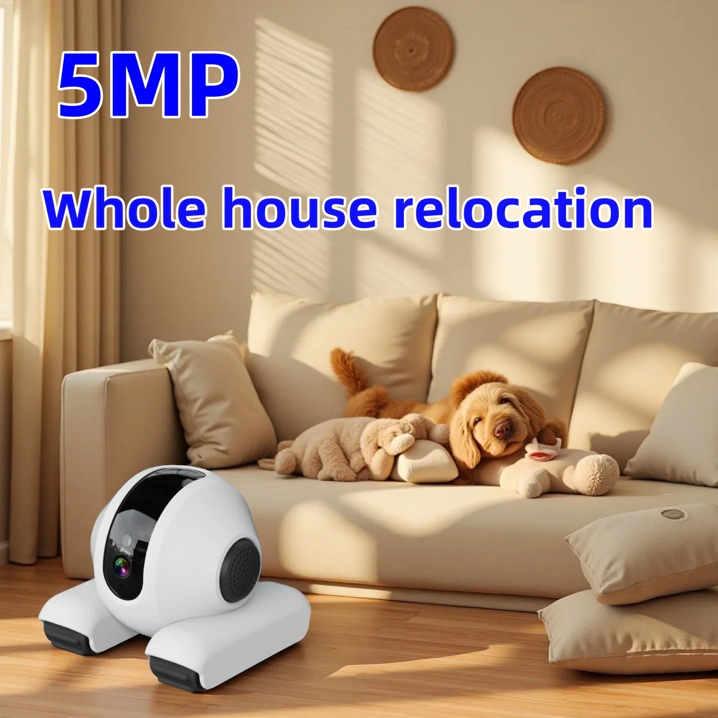 Wifi Pet Companion Robot Toy With Camera Cat Dog Smart Toy Pet Camera 5MP