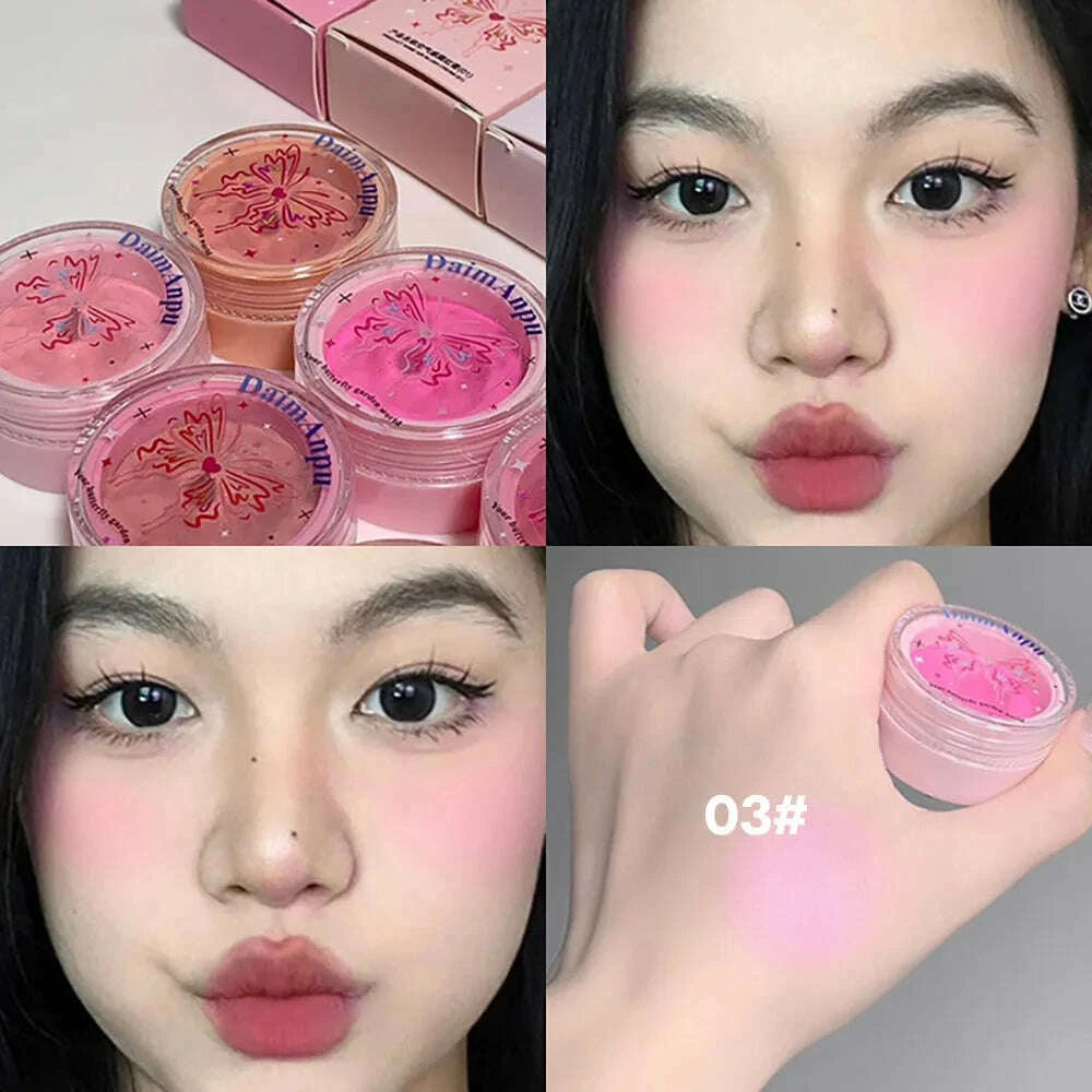 airy-blush-clay-pigmented-powdery-cream-blusher-daimanpu-long-lasting-tender-look-uplifting-color-matte-girlish-blushkimlud-womens-fashion-34599156