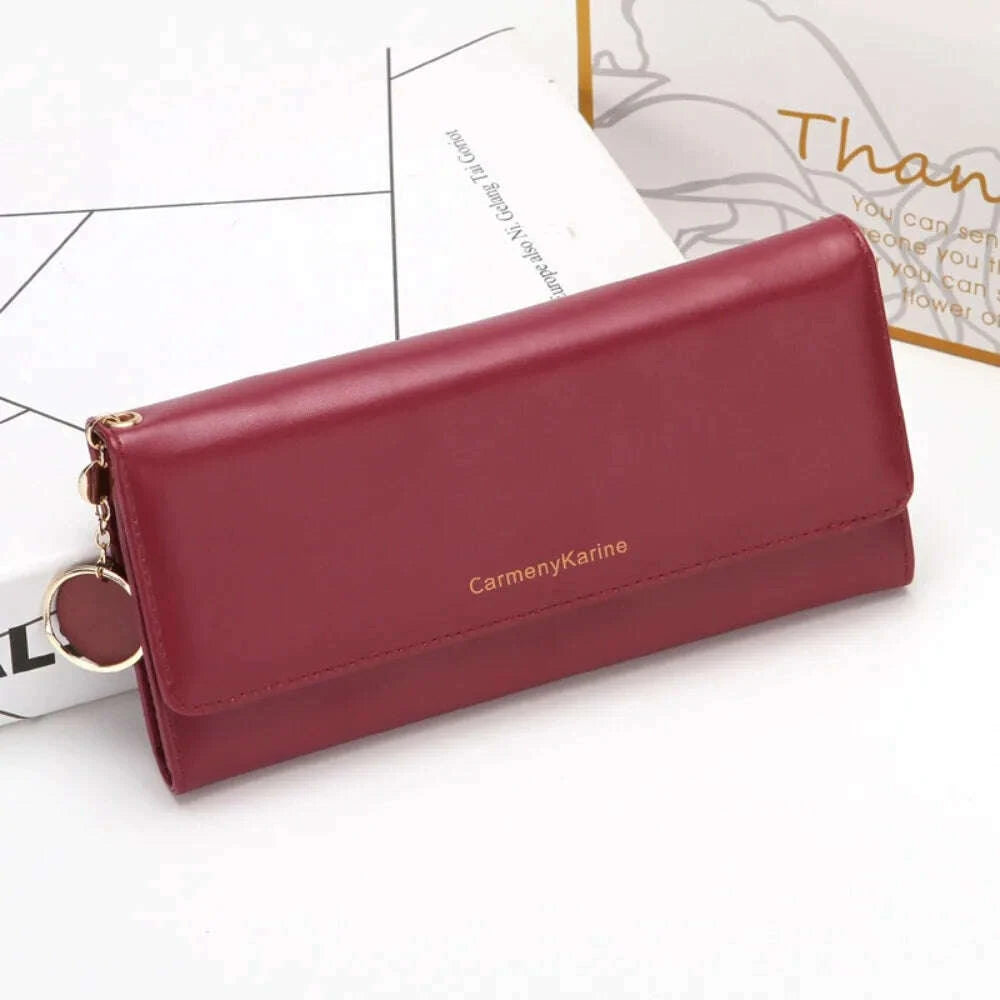 korean-fashion-triple-folding-multi-functional-large-capacity-womens-long-wallets-clutch-solid-color-texture-simple-and-elegantkimludkimlud-35578228