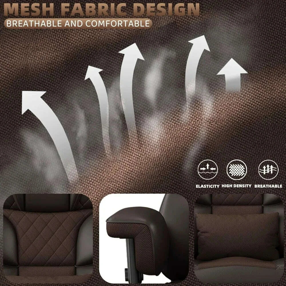 KIMLUD, Big and Tall Office Chair, Computer Chair with Soft Adjustable Armrests, Ergonomic High Back Gaming Chair with Lumbar Support, KIMLUD Womens Clothes