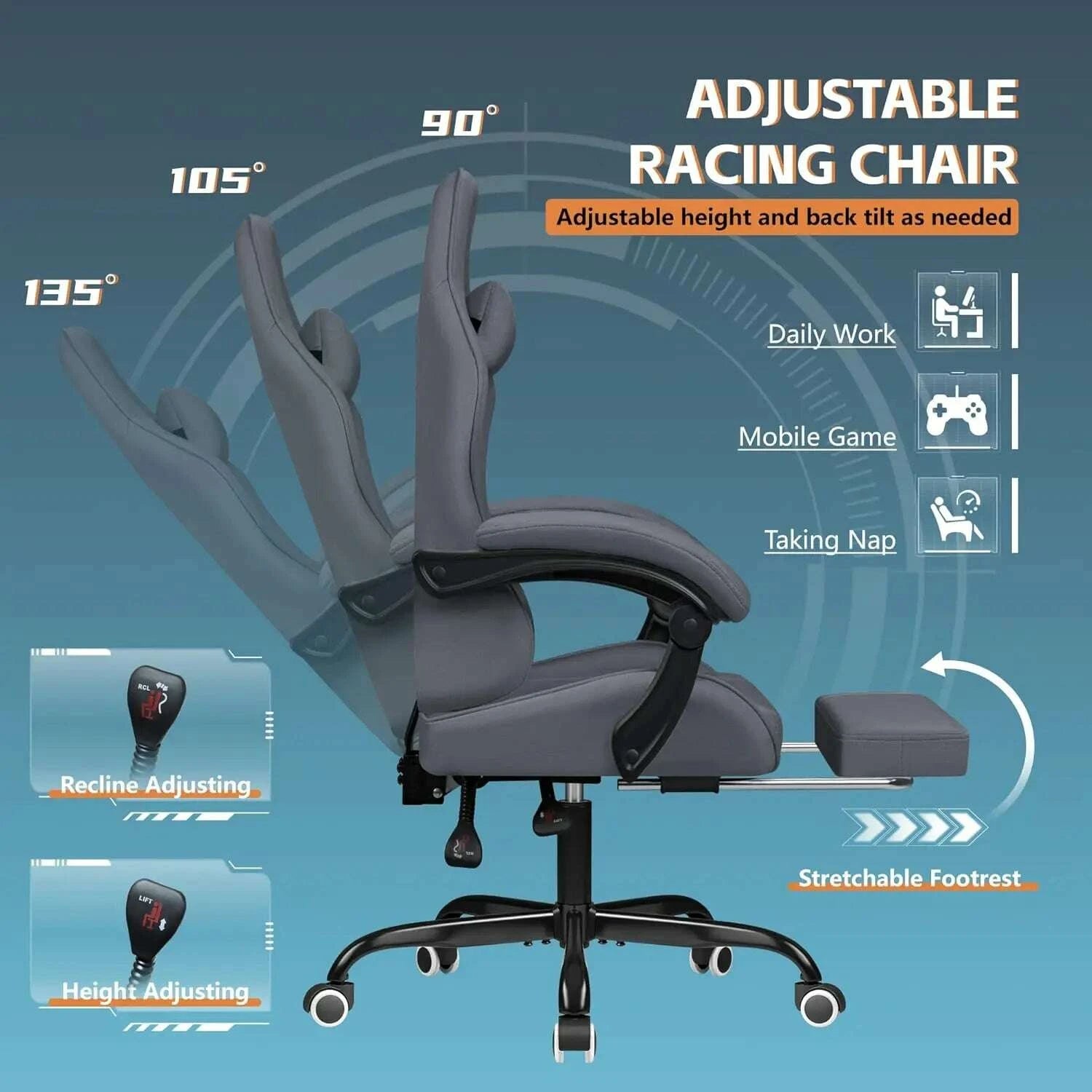 gaming-chair-fabric-with-massage-lumbar-support-ergonomic-racing-video-game-chair-with-adjustable-footrest-and-customizedkimludkimlud-35574561