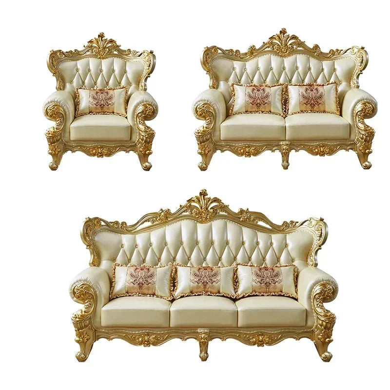 Large Filler Golden Sofas Wood Design Reclining Designer Luxury Couch Lounges Modular Nordic Canape Salon Furniture Home