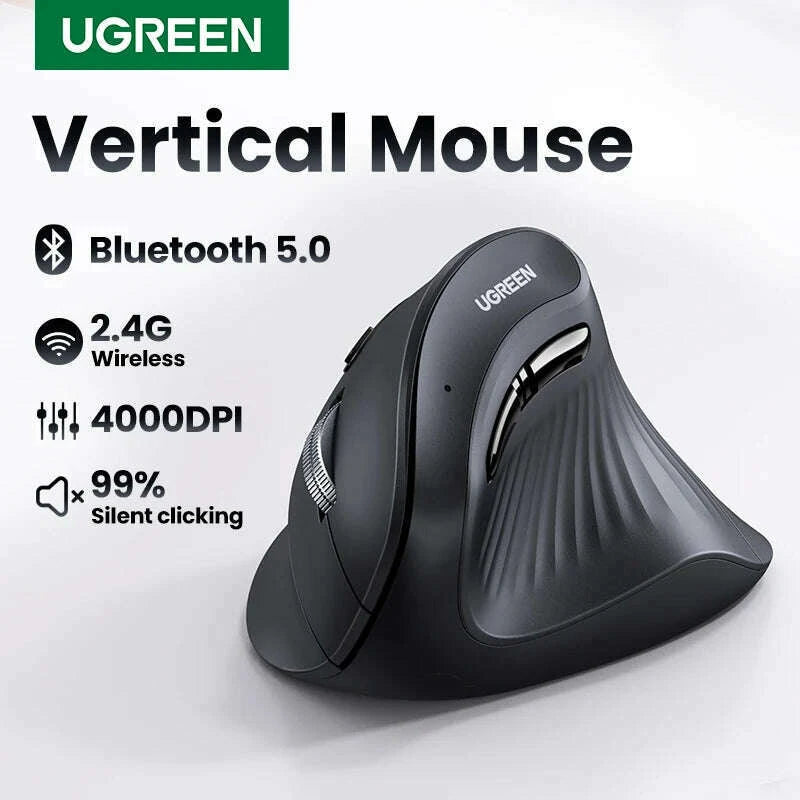 ugreen-vertical-mouse-wireless-bluetooth50-24g-ergonomic-4000dpi-6-mute-buttons-for-macbook-tablet-laptops-computer-pc-micekimlud-womens-fashion-34627085