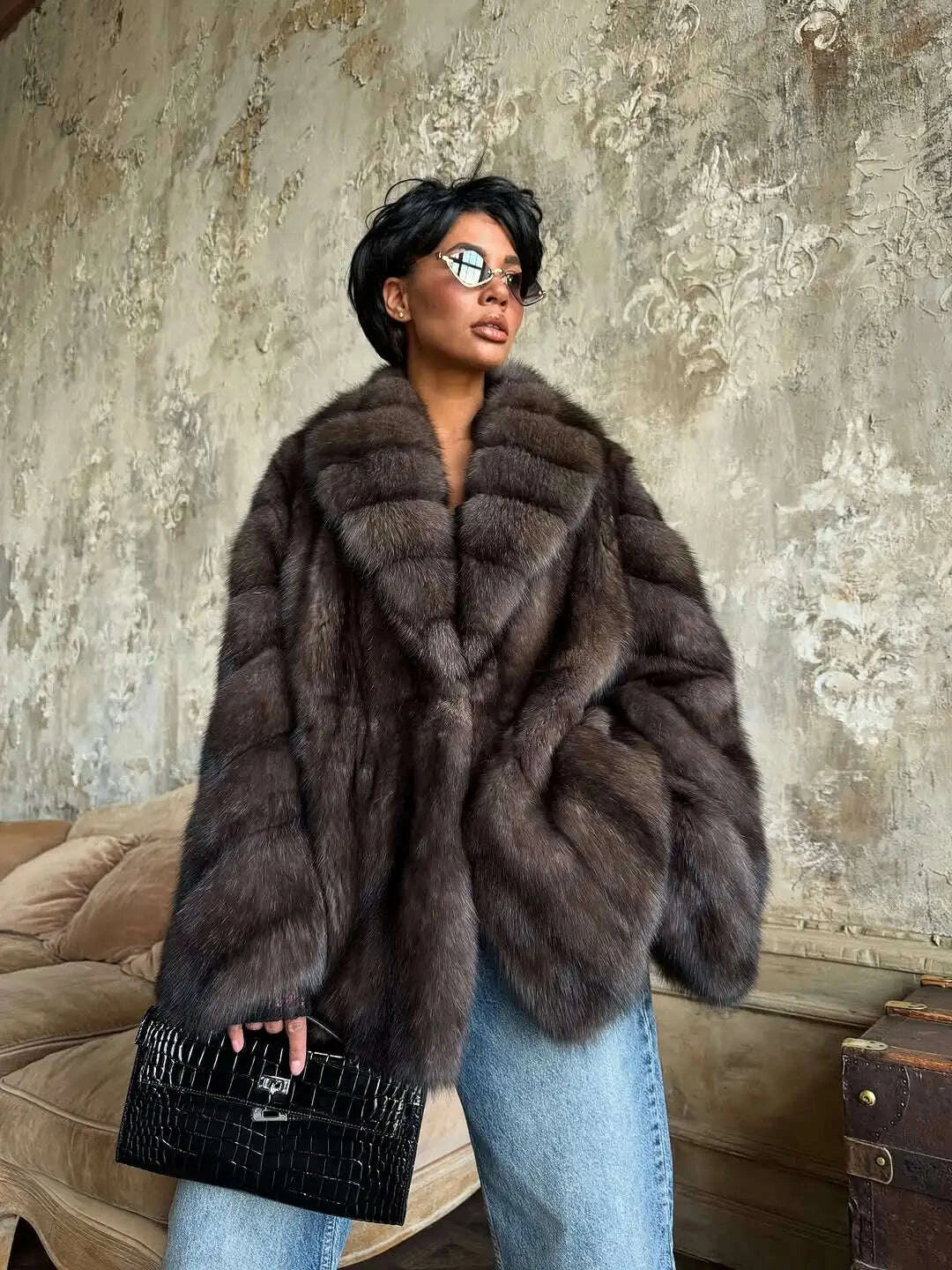 kimlud-women-elegant-fake-fur-coat-bell-sleeve-lapel-suede-surface-girdle-coats-unique-luxury-temperament-2025-new-winter-high-street-kimlud-womens-clothes-35043415