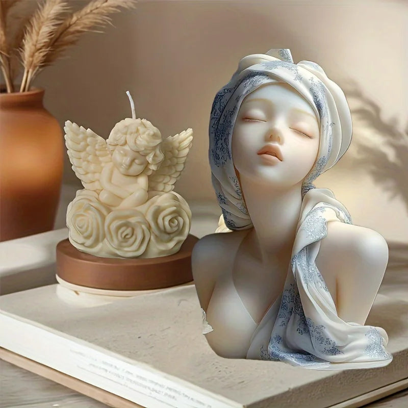 1 x Goddess Silicone Mould for Candles and Resin Crafts - Durable Epoxy Concrete Plaster Casting Moulds