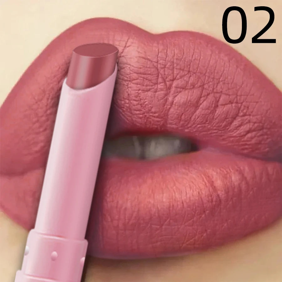 15 Color Cigarette Velvet Matte Waterproof Lipstick Long-lasting Lip Gloss Lip Makeup Red Brown Pink Lip Liner Pen Lip Tint