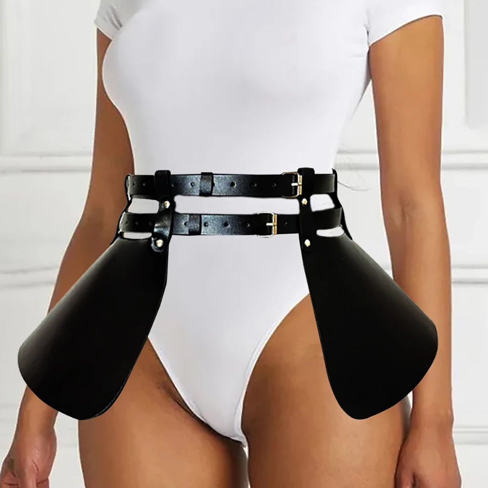 Harness Belt – Gothic Street Style – Faux Leather | KIMLUD