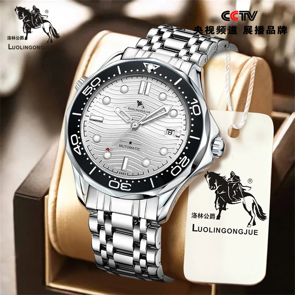 Men's Luxury Brand Business Sport Automatic Mechanical Watches 2025 Waterproof MM300 NH35 Steel Watch For Man WristWatches Clock