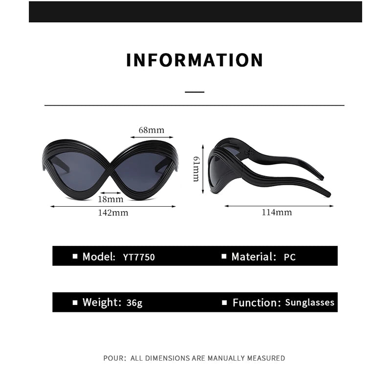 Cat-Eye Sunglasses Plastic Frame Travel Sun Protection — Black | KIMLUD