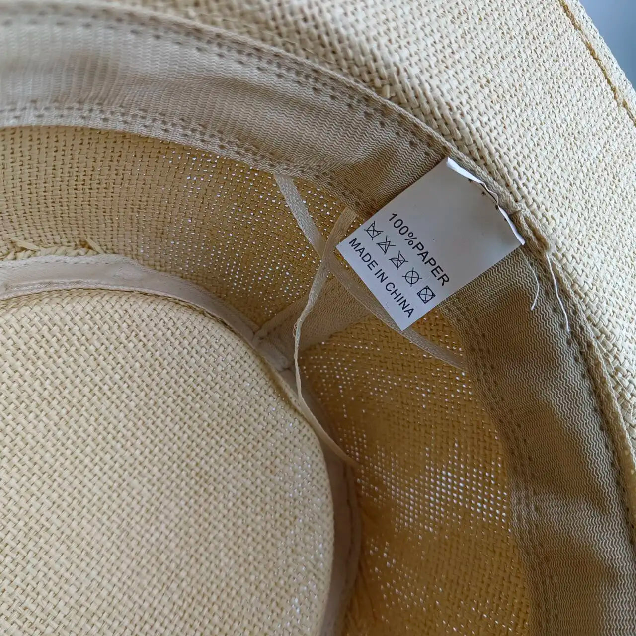 Chain Strap Straw Hat summer beach straw hat pearl Pork pie sun hat new elastic ribbon hat 여름모자
