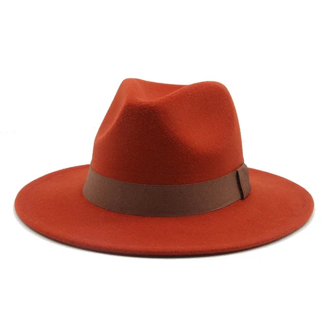 Fedora Hat – Unisex Decorative – Cotton-Polyester | KIMLUD
