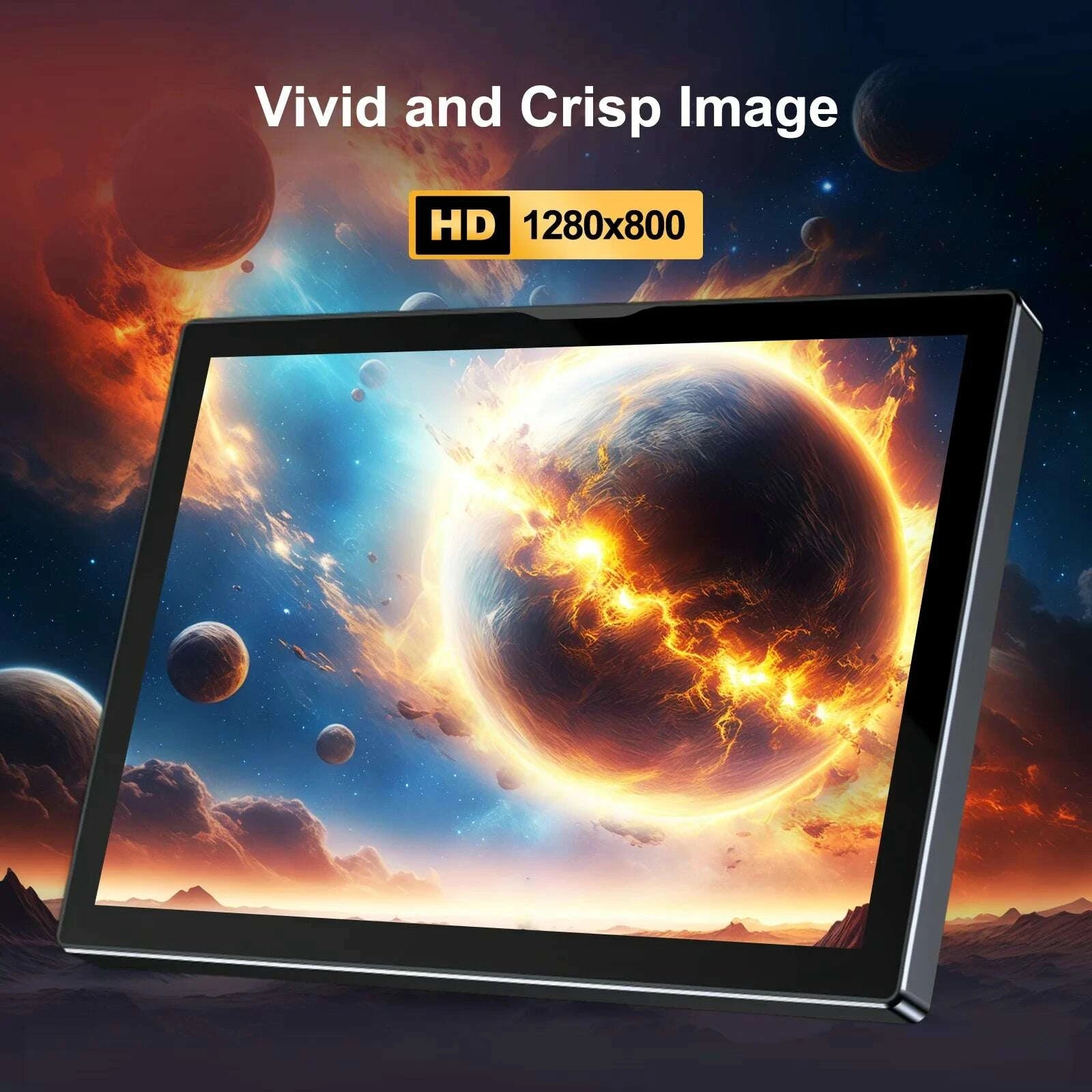 KIMLUD, 8 inch Touch Monitor 1280x800P 16:10 Widescreen Ratio HDMI Interface for DIY Projects Surveillance Display, KIMLUD Womens Clothes