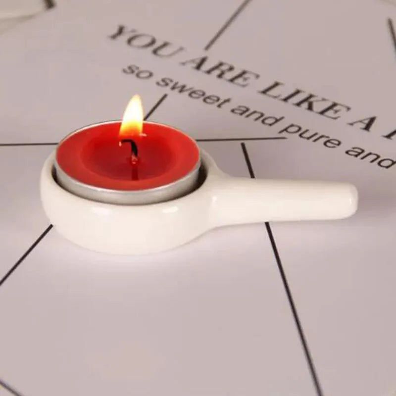 KIMLUD, Nordic Style Porcelain Essential Oil Burner Candle Holder Oil Lamp Aroma Censer for Indoor Smell Supply Home Decor, KIMLUD Womens Clothes