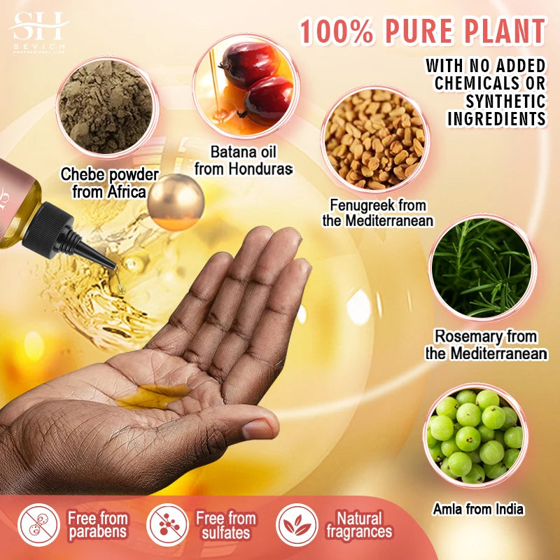 Batana Chebe Oil Set Hair Growth 5x — Blush | KIMLUD