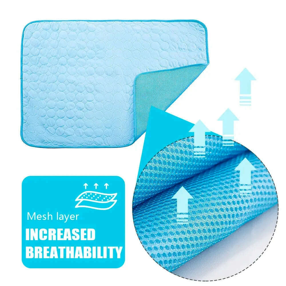nonor-dog-cooling-mat-summer-pet-bed-for-dogs-cats-kennel-pad-breathable-pet-self-cooling-blanket-dog-car-seat-bedkimlud-womens-fashion-34603237