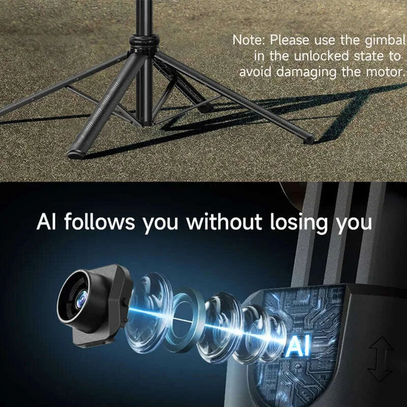 360°selfie-stick-with-bluetooth-remote-intelligent-ai-follow-up-anti-shake-pan-tilt-tripod-fully-automatic-photography-artifactkimludkimlud-35562885