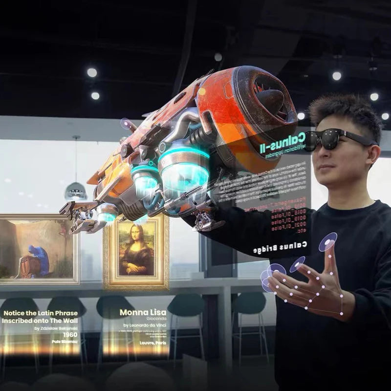 XREAL Air 2 Ultra Smart AR Glasses Set 6 DoF 52 Fov 4K 3D HD 385'' Giant Screen View Nreal Air2 Ultra Tracking Smart Glasses