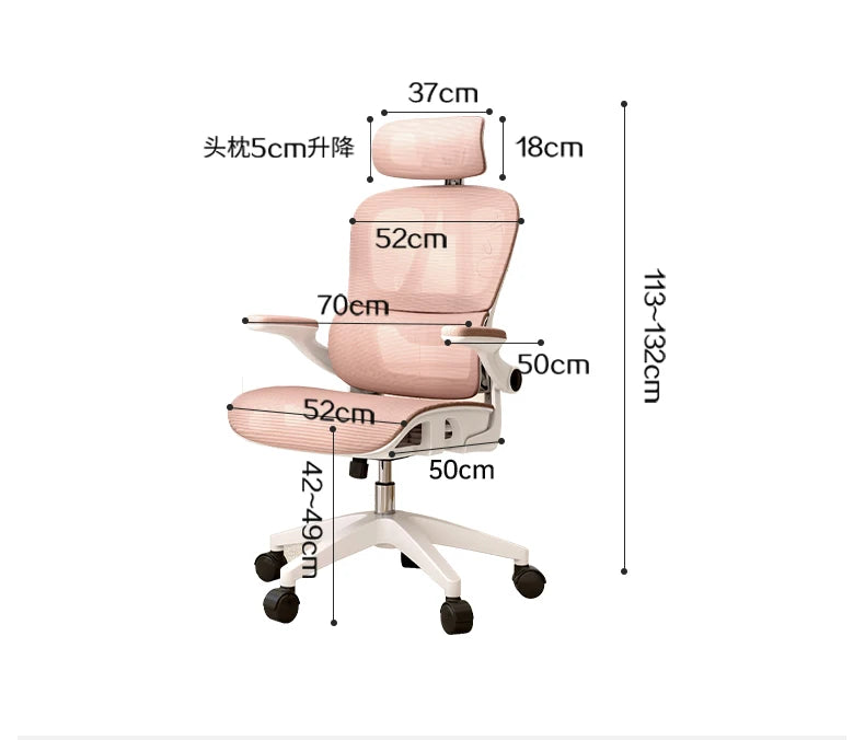 Ergonomic Mesh Office Chair Modern Swivel — Deep Black | KIMLUD