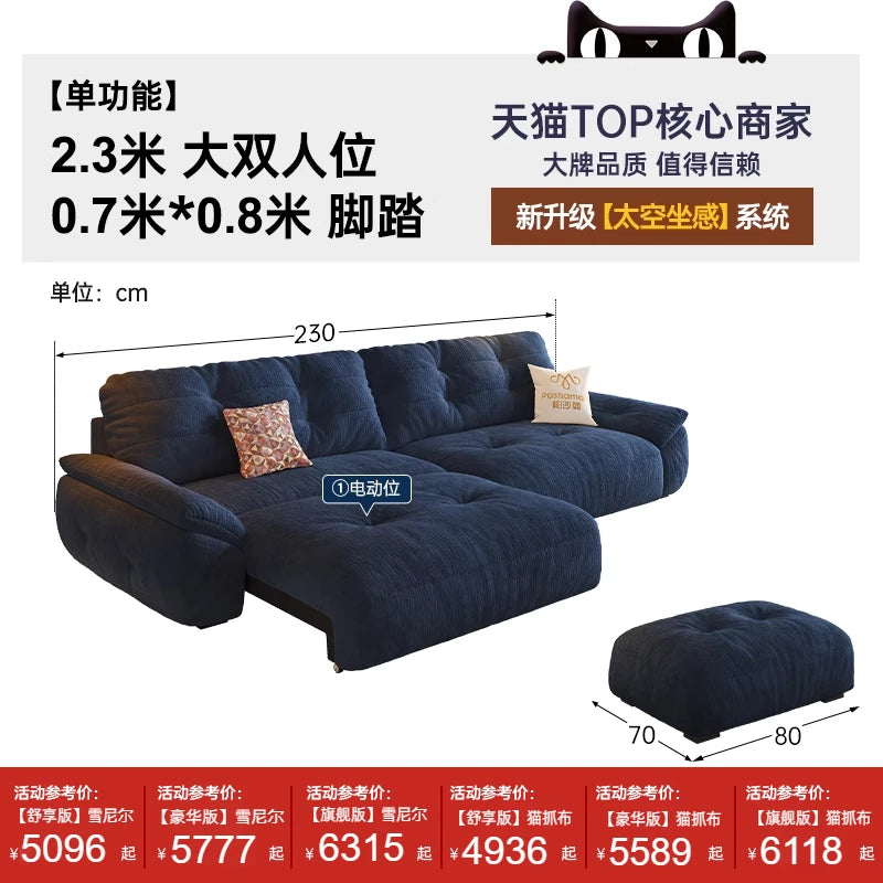 Minimalist Modern Sofa Foldable — Charcoal | KIMLUD