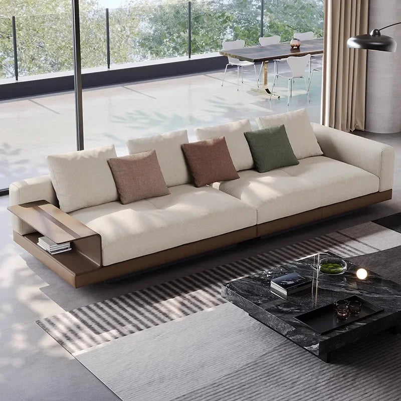 Fabric Sofa Set Italian Minimalist — Customized Color | KIMLUD