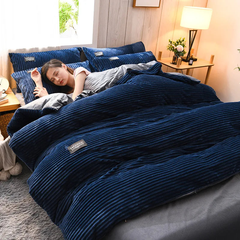 Duvet Cover – Winter Warmth – Velvet | KIMLUD