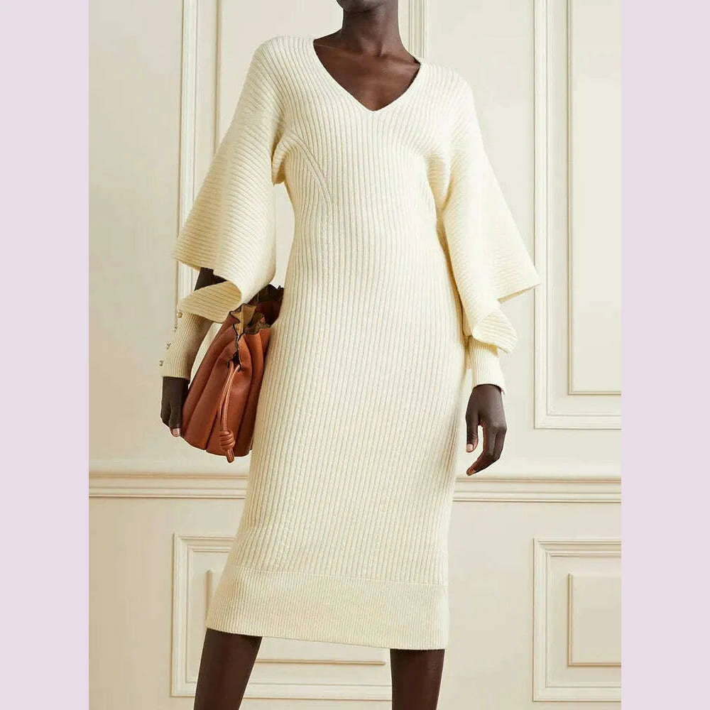 vgh-solid-hollow-out-minimalist-dress-for-women-v-neck-long-sleeve-high-waist-knitting-spliced-buttons-dresses-female-clothing-kimlud-kimlud-33910575