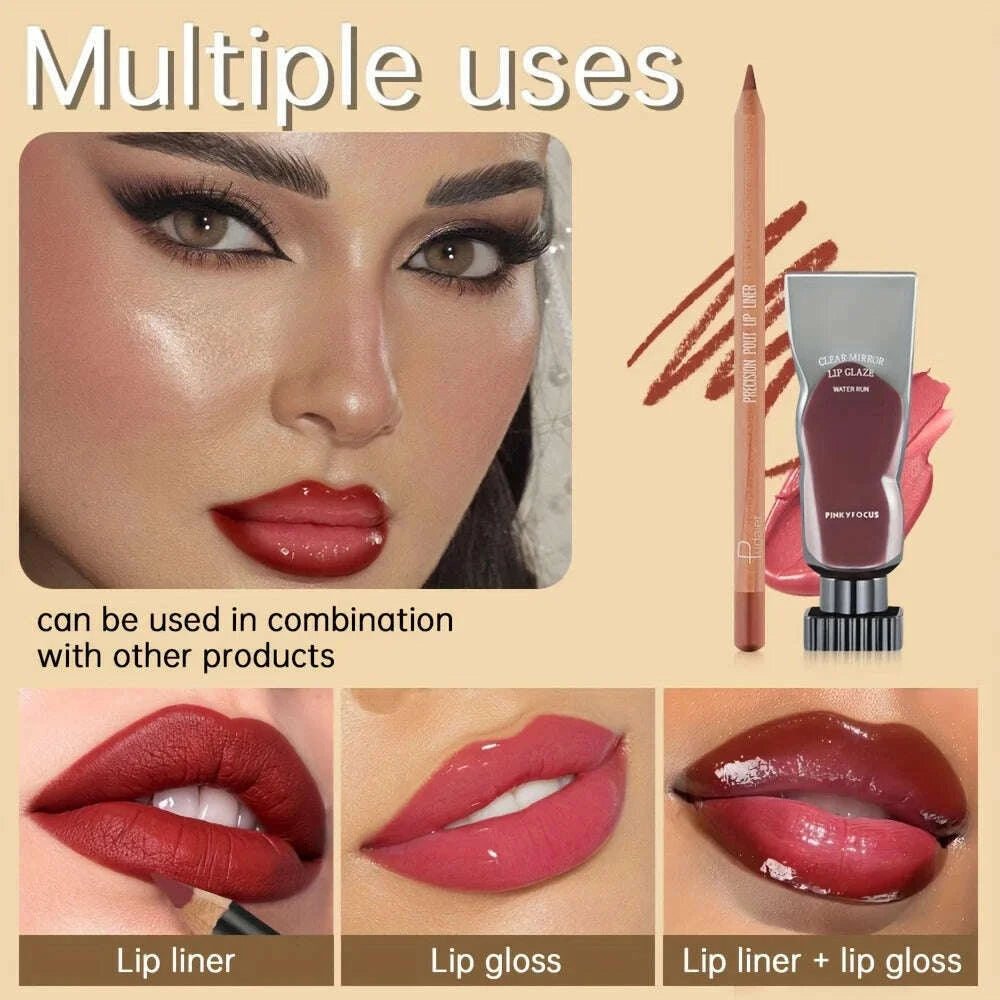 2pcs-set-of-moisturizing-and-moisturizing-lip-gloss-and-durable-waterproof-lipliner-set---high-color-lipstick-glossy-texturekimlud-womens-fashion-34605000