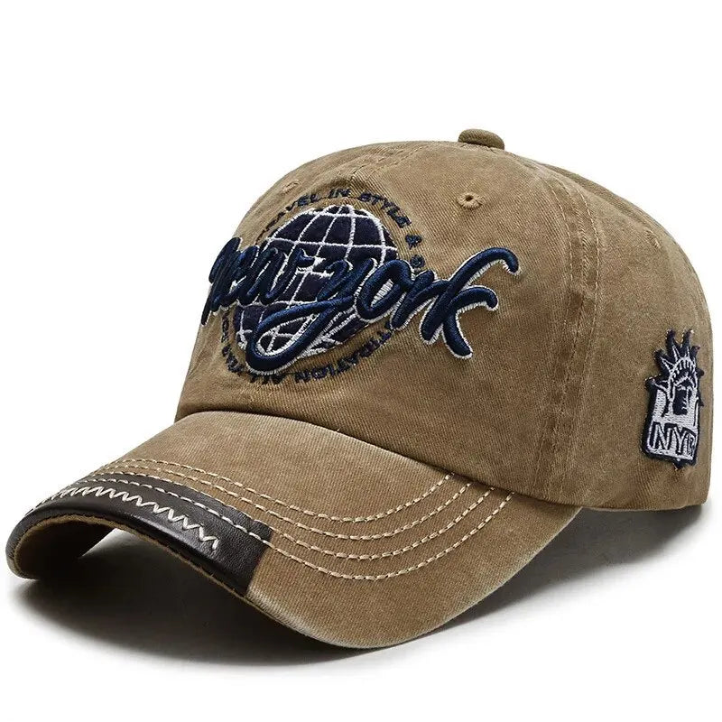 New Distressed Cotton Washed Baseball Cap Korean Outdoor Sunscreen Hat Casual And Versatile Street Spring And Autumn Sunhat