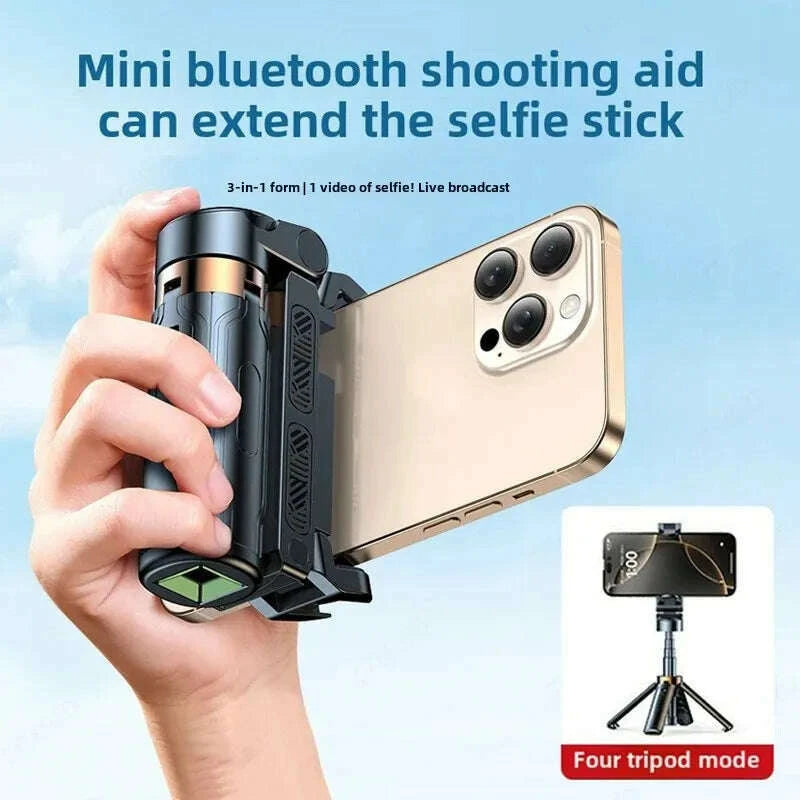 super-mini-selfie-stick-portable-phone-holder-shooting-aid-versatile-integrated-design-bluetooth-remote-for-live-broadcaskimlud-womens-fashion-34607865