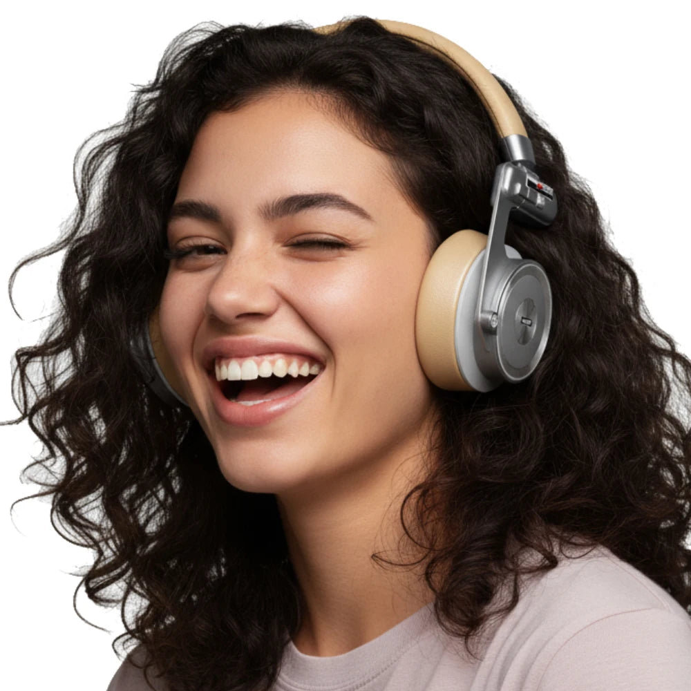 KIMLUD, UMELODY U3 ULTRA Active Noise Cancelling ANC Retro Wireless Bluetooth OVER-EAR ON-EAR metal Headphones Headset, KIMLUD Womens Clothes