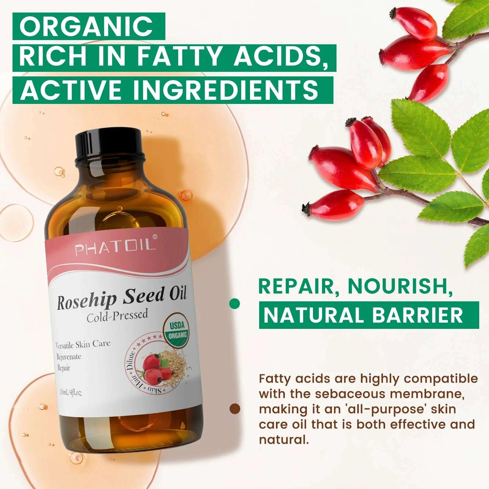 phatoil-118ml-organic-jojoba-oil-cold-pressed-pure-natural-rosehip-seed-carrier-oil-moisturizing-for-face-hair-skin-nailskimludkimlud-35561247
