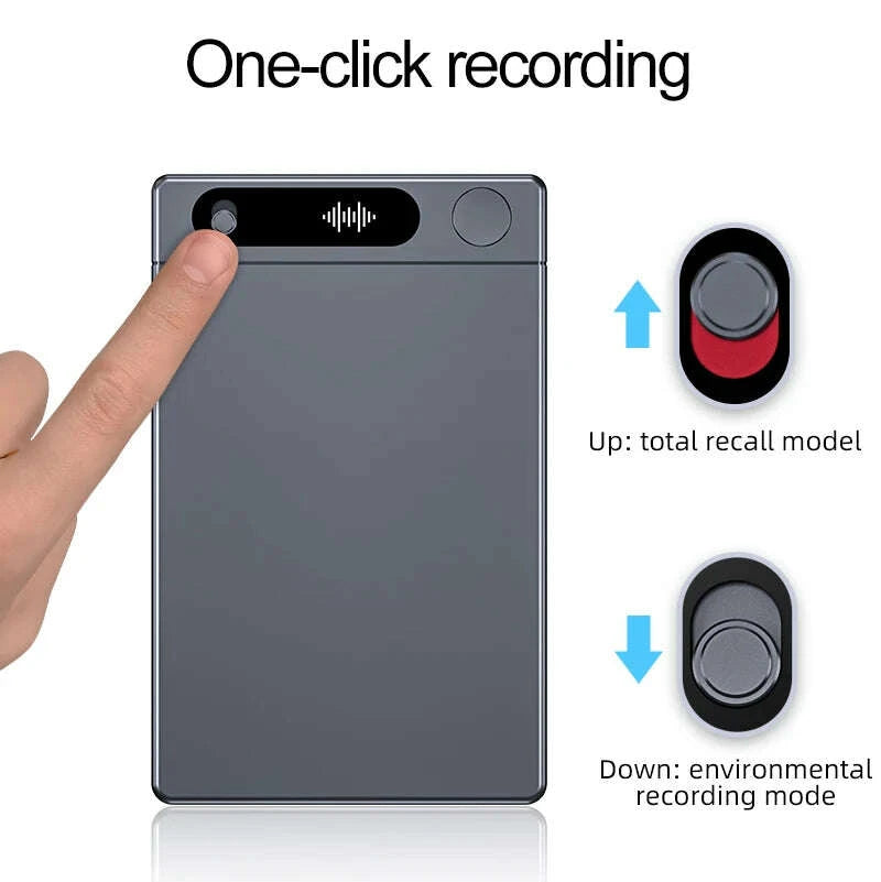 KIMLUD, Smart AI Recording Device with WiFi Quick Charge Large Memory Noise Reduction Function Portable Voice Activated Dictaphone, KIMLUD Womens Clothes