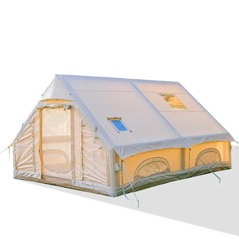 Outdoor Camping Complete Set Large Inflatable Tents for New Material of Equipment for Sun Protection Outdoor Overnight Shelter