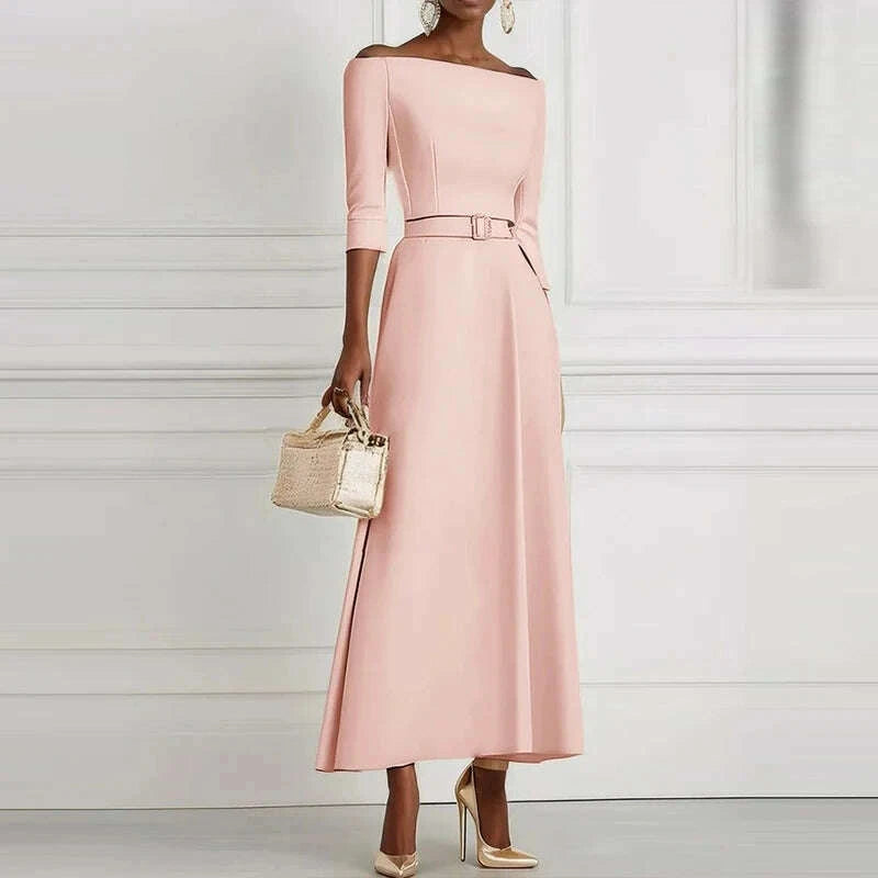 office-ladies-elegant-solid-high-waist-party-dress-2025-spring-crew-neck-hollow-long-dress-autumn-long-sleeve-a-line-maxi-dresskimlud-womens-fashion-34626130