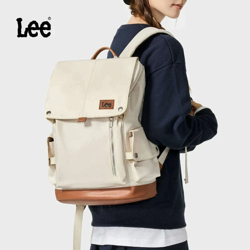 lee-new-korea-style-flip-leather-backpack-women-men-large-capacity-business-commuter-travel-rucksack-buy-laptop-school-book-bagkimlud-womens-fashion-34614121