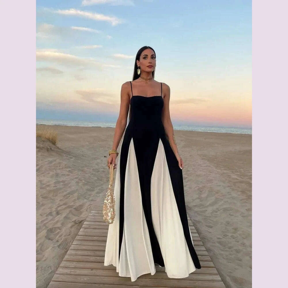 elegant-black-white-dress-color-clash-women-halter-backless-dresses-sleeveless-high-waist-floor-length-dresses-party-gowns-kimlud-kimlud-33922272