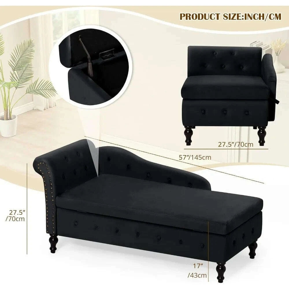 velvet-chaise-lounge-with-left-armrest-storage-spacebutton-tufted-lounge-chair-wlumbar-pillowmodern-upholstered-lounge-chaikimlud-womens-fashion-34604415