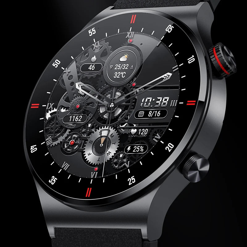 GPS ECG+PPG Bluetooth Call Smart Watch Men 2025 Sports Bracelet NFC Waterproof Custom Watch Face Men SmartWatch For IOS Android