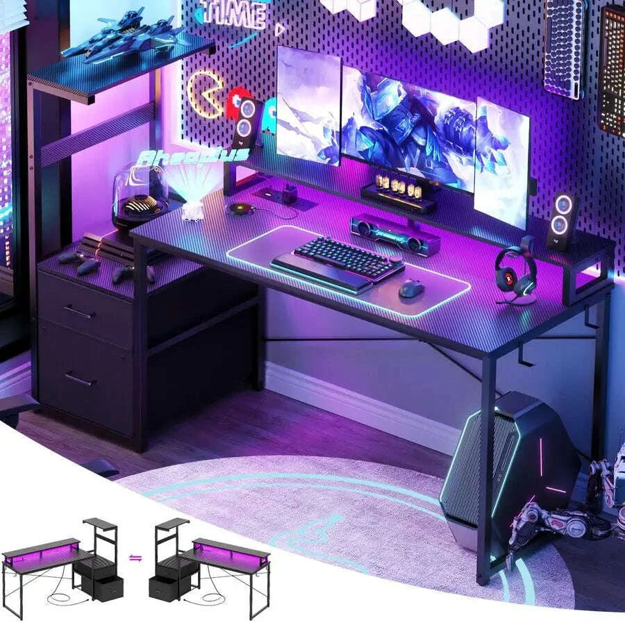 gaming-desk-with-led-strip-amp-power-outlet-59inch-reversible-computer-desk-with-monitor-stand-amp-storage-shelves-home-officekimludkimlud-35571180