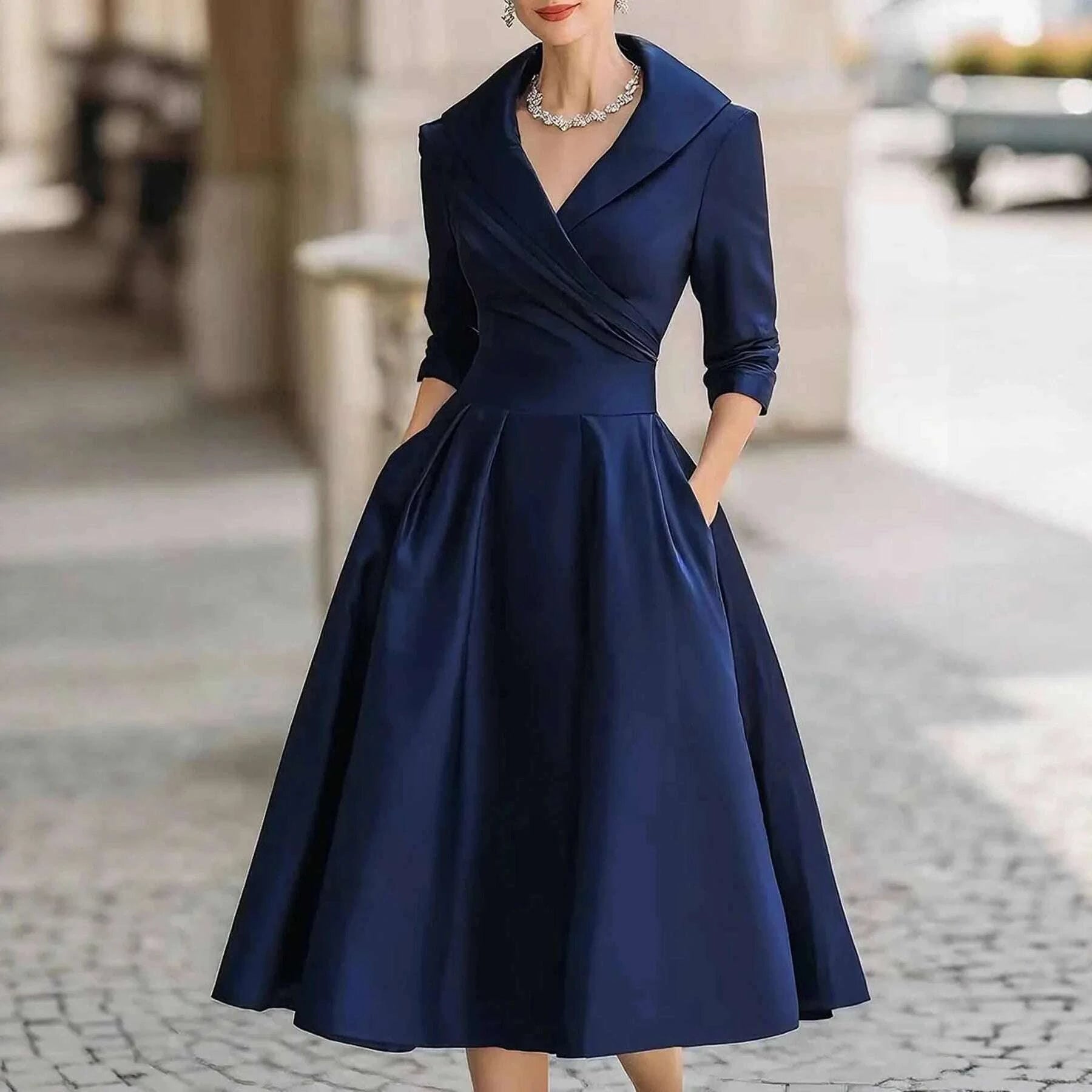 women-elegant-wedding-guest-dress-turndown-collar-mid-length-waisted-a-line-evening-dress-cocktail-party-satin-midi-dresseskimlud-womens-fashion-34616419