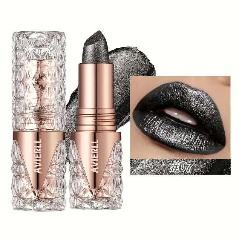 KIMLUD, Fine Glitter lipstick, quicksand gold lipstick, moisturizing silky mermaid girl pink, long-lasting waterproof, grapefruit orange, KIMLUD Womens Clothes