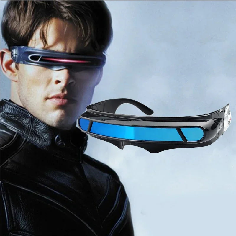 Memory Material Shield Sunglasses XMan Cosplay — Red | KIMLUD