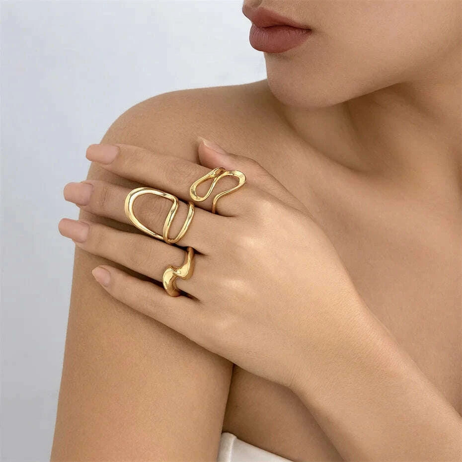 ingemark-3pcs-creative-irregular-twisted-metal-open-rings-for-women-vintage-geometric-adjustable-finger-ring-couple-accessories-kimlud-kimlud-33914521
