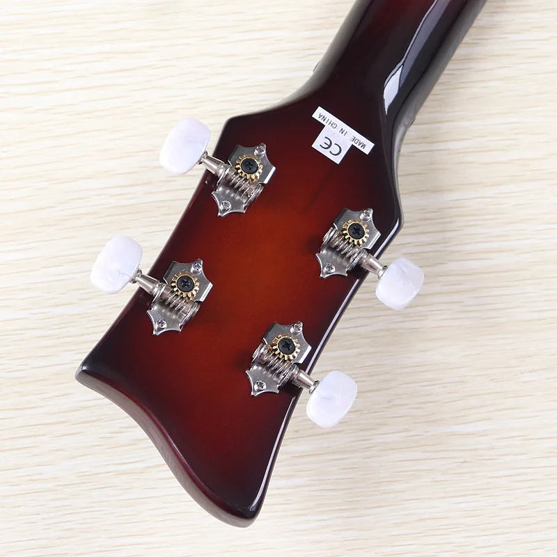 Flame Maple Violin Bass Guitar 41-Inch — Sunburst | KIMLUD
