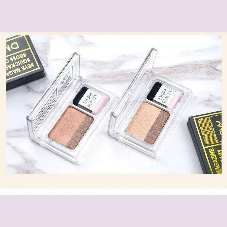 two-color-matte-eye-shadow-double-small-box-lazy-eye-shadow-easy-to-carry-eyeshadow-tray-professional-womens-cosmeticskimlud-womens-fashion-34620560