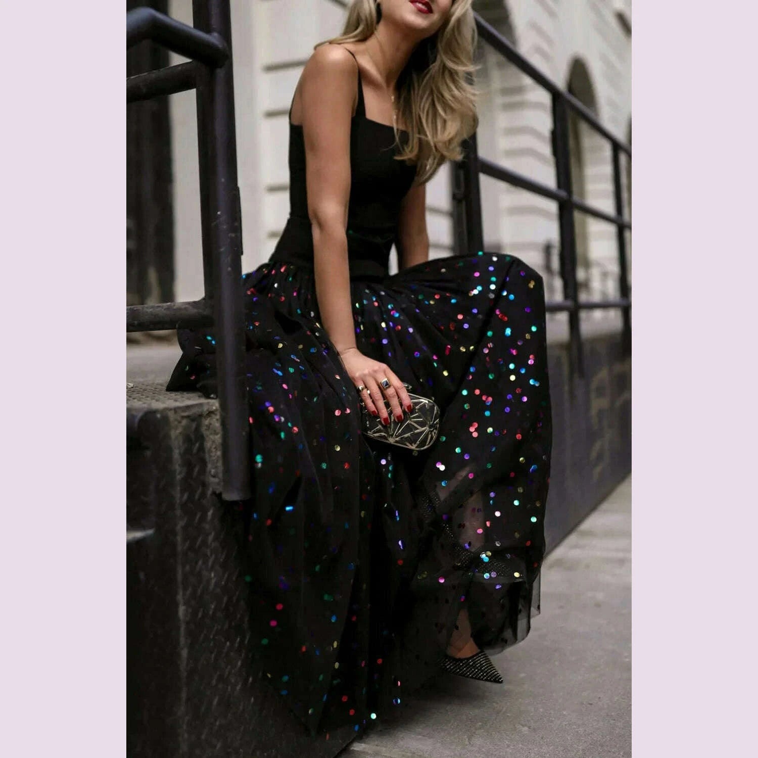 sequin-mesh-high-waist-skirt-plus-size-pleated-a-line-high-street-elegant-wedding-guest-sweet-skirts-2024-kimlud-kimlud-33916645