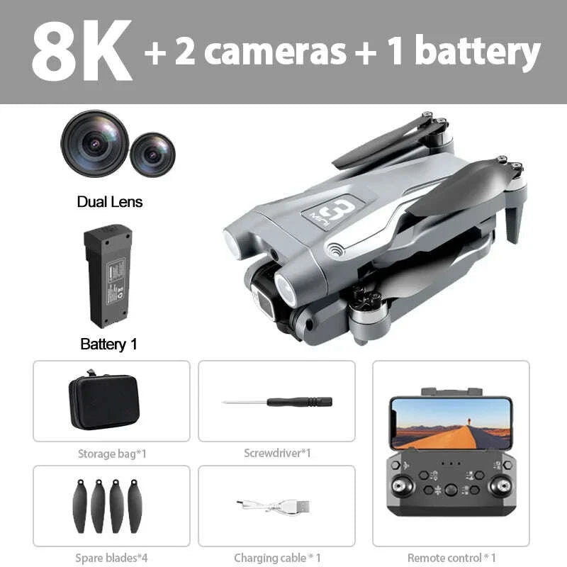 KIMLUD, Xiaomi Z908 Pro /MAX 4K Drone Professional 8K GPS Dron Optical Flow Localization 3sided Obstacle Avoidance Quadcopter RC Toys, KIMLUD Womens Clothes