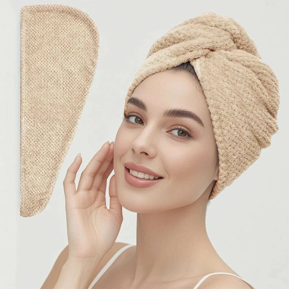 solid-color-hair-towel-textured-dry-hair-cap-98-x-255-absorbent-hair-towel-wrap-for-button-down-womenkimludkimlud-35562631