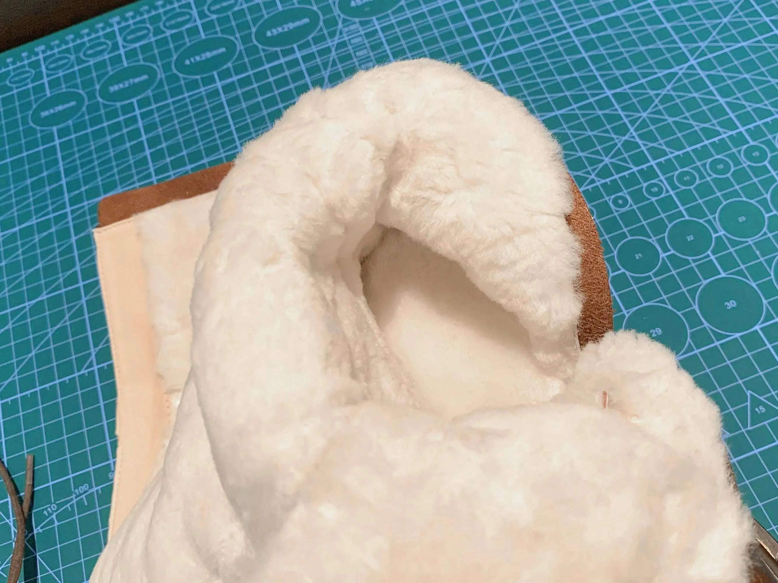 KIMLUD, Krazing Pot Vintage Cow Split Leather Wool Snow Boots Winter Keep Warm Round Toe Cross-tied Med Heels Platform Thigh High Boots, KIMLUD Womens Clothes